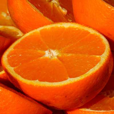Image of an orange on the Visualisation tutorial on WhiteWicca